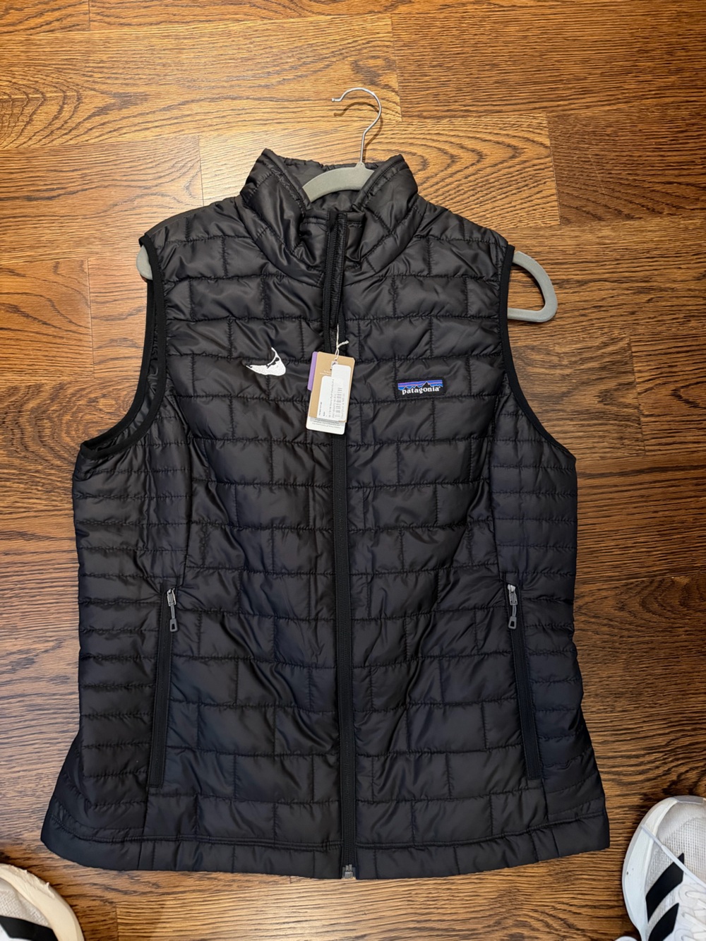 NWT Patagonia Nano Puff Vest Women’s Large Black Nantucket Edition